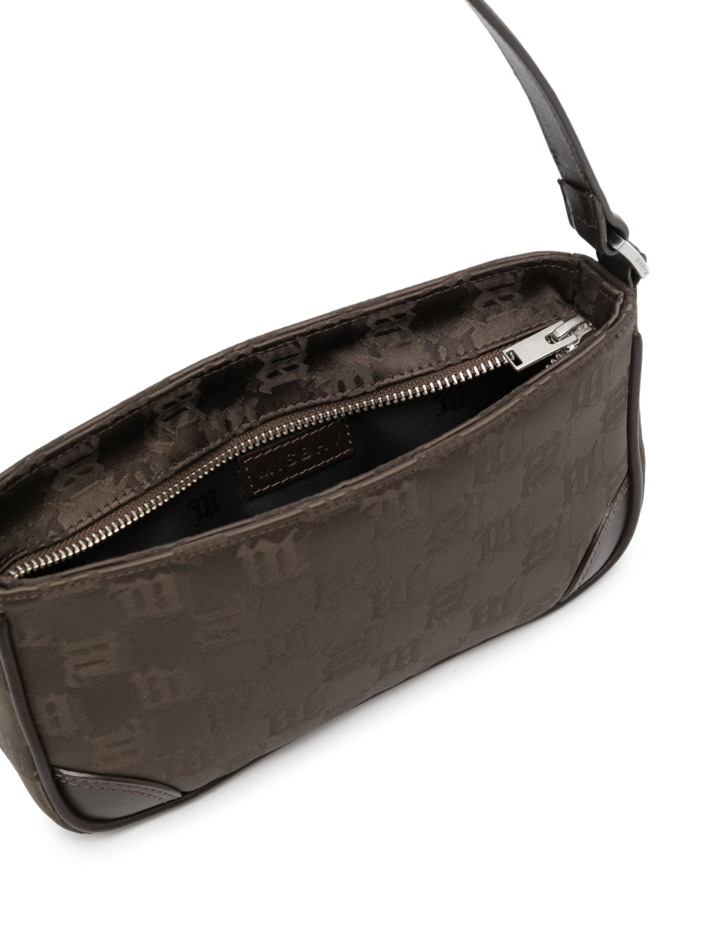 patterned-jacquard shoulder bag - 5