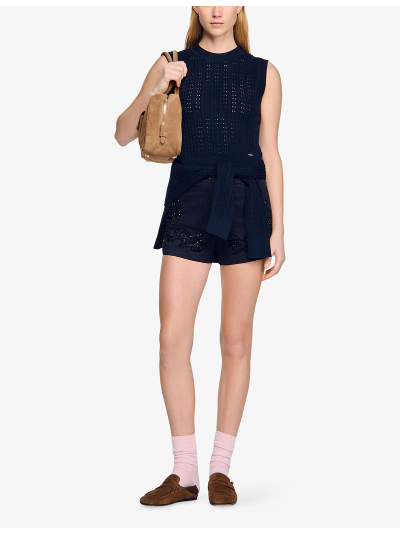 Sandro Textured Sleeveless Knitted Jumper outlook