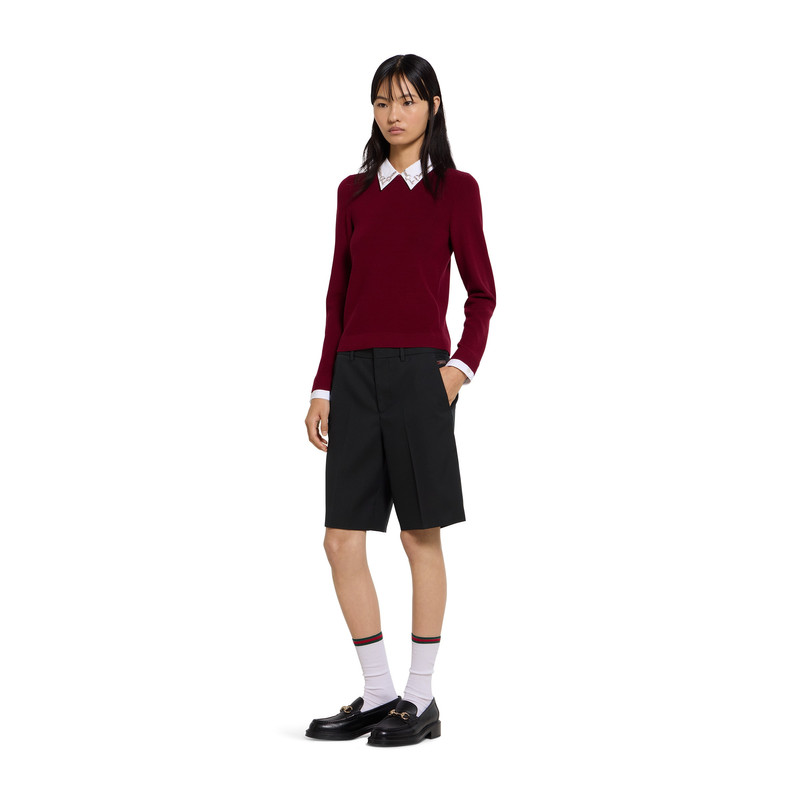 GUCCI Wool sweater with crystal Horsebit outlook