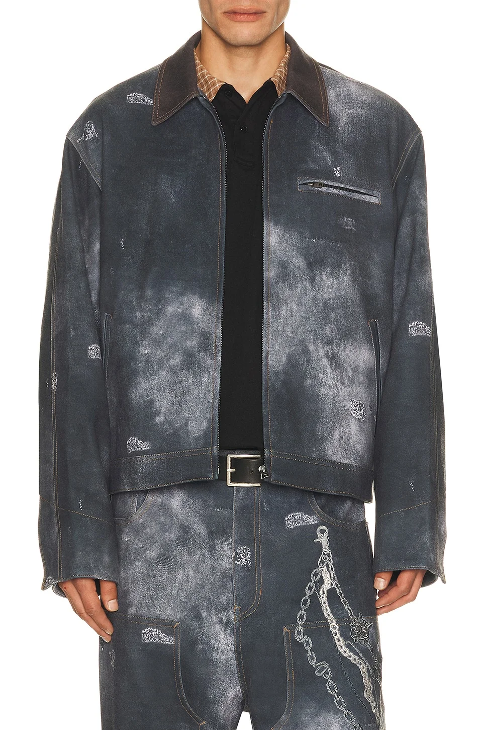 Trompe LOeil Denim Jacket - 1