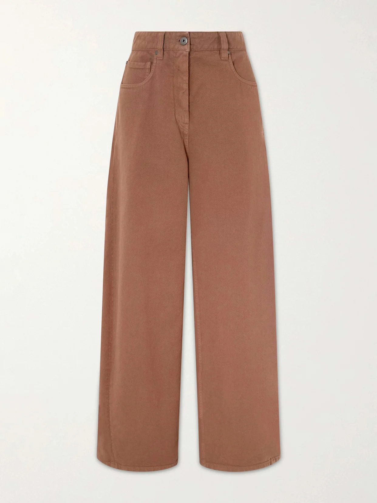 Embellished High-rise Wide-leg Jeans - 1