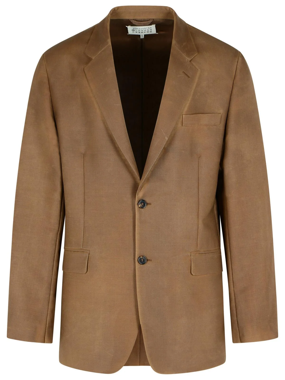 Maison Margiela Blazer In Mohair And Brown Wool Men - 1