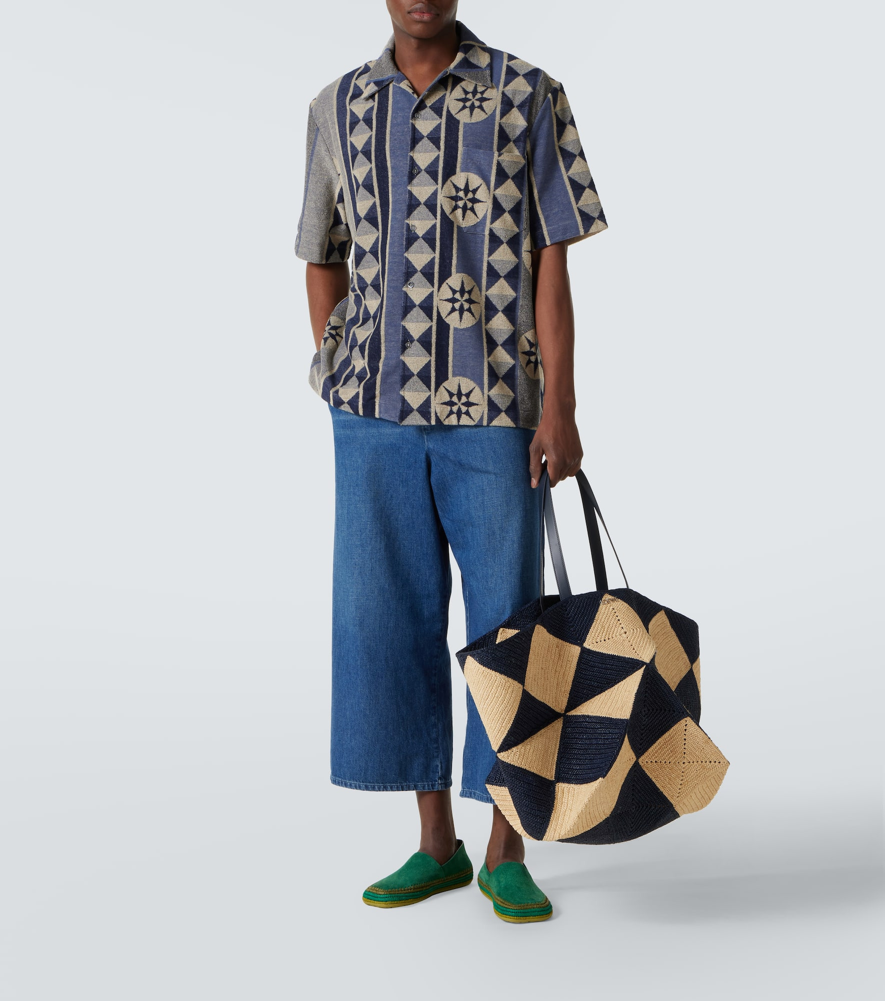 Jacquard terry bowling shirt - 2