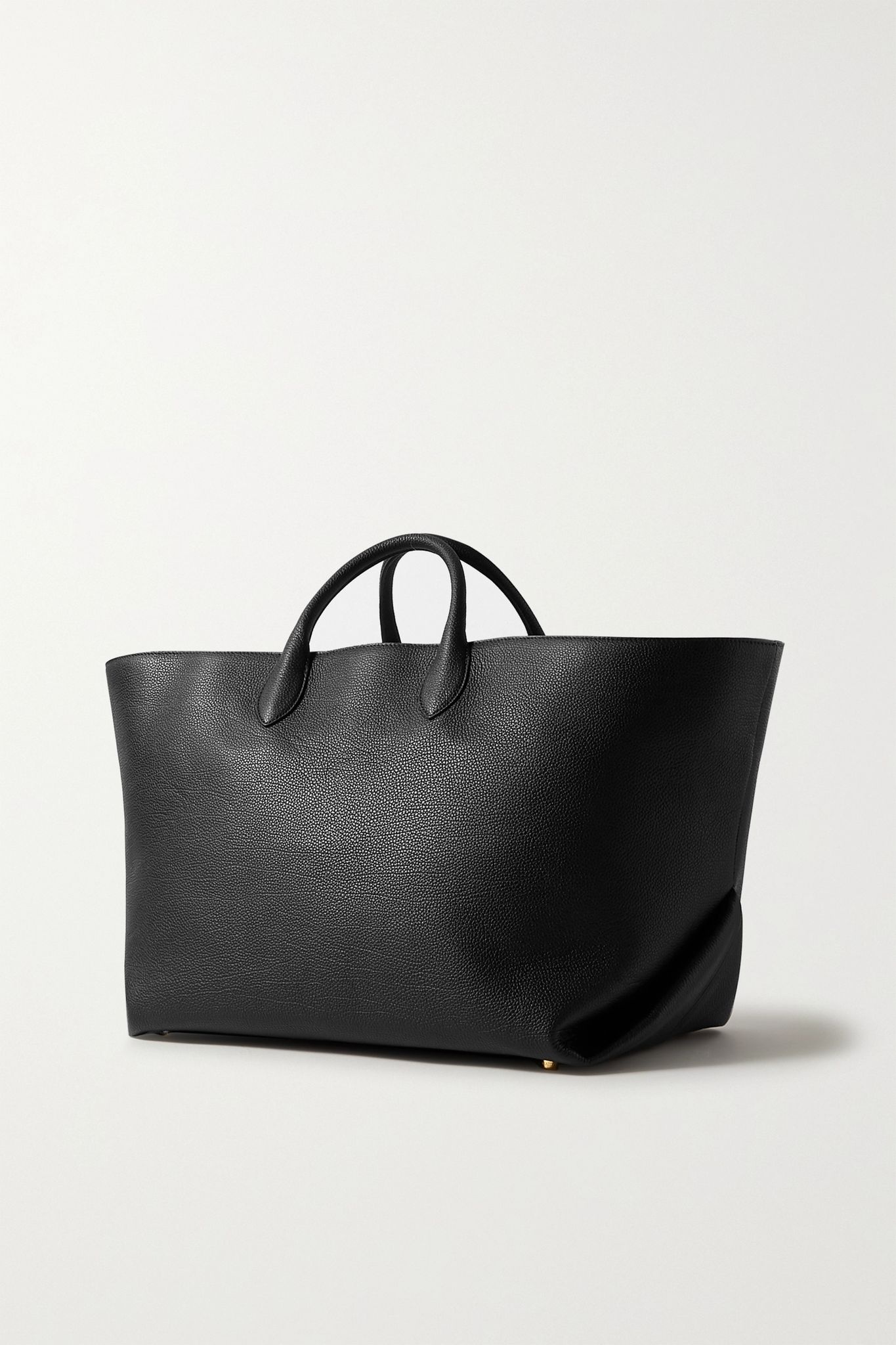 Envelope Pleat large textured-leather tote - 3