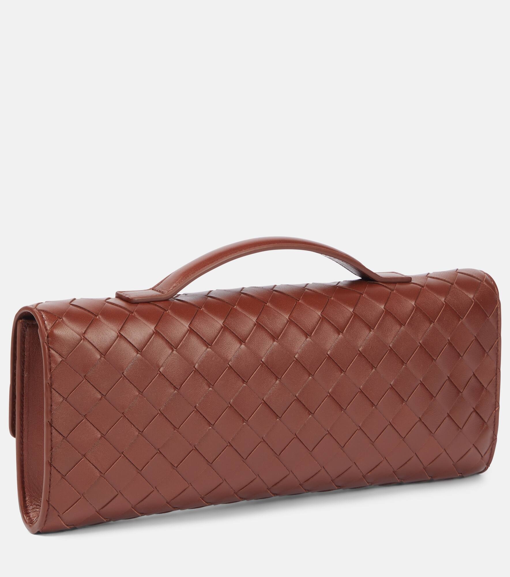 Andiamo Knot Intrecciato leather clutch - 4