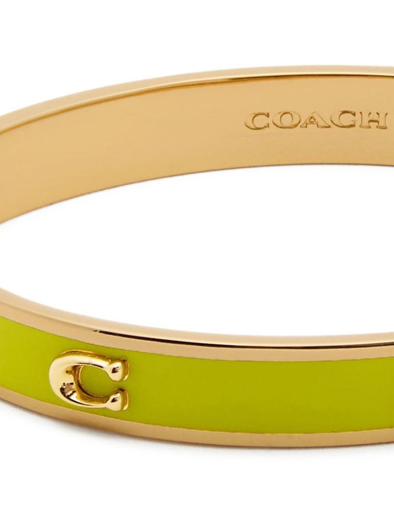 COACH enamelled hinged bracelet outlook