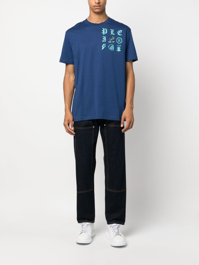 PHILIPP PLEIN Gothic Plein logo-print T-shirt outlook