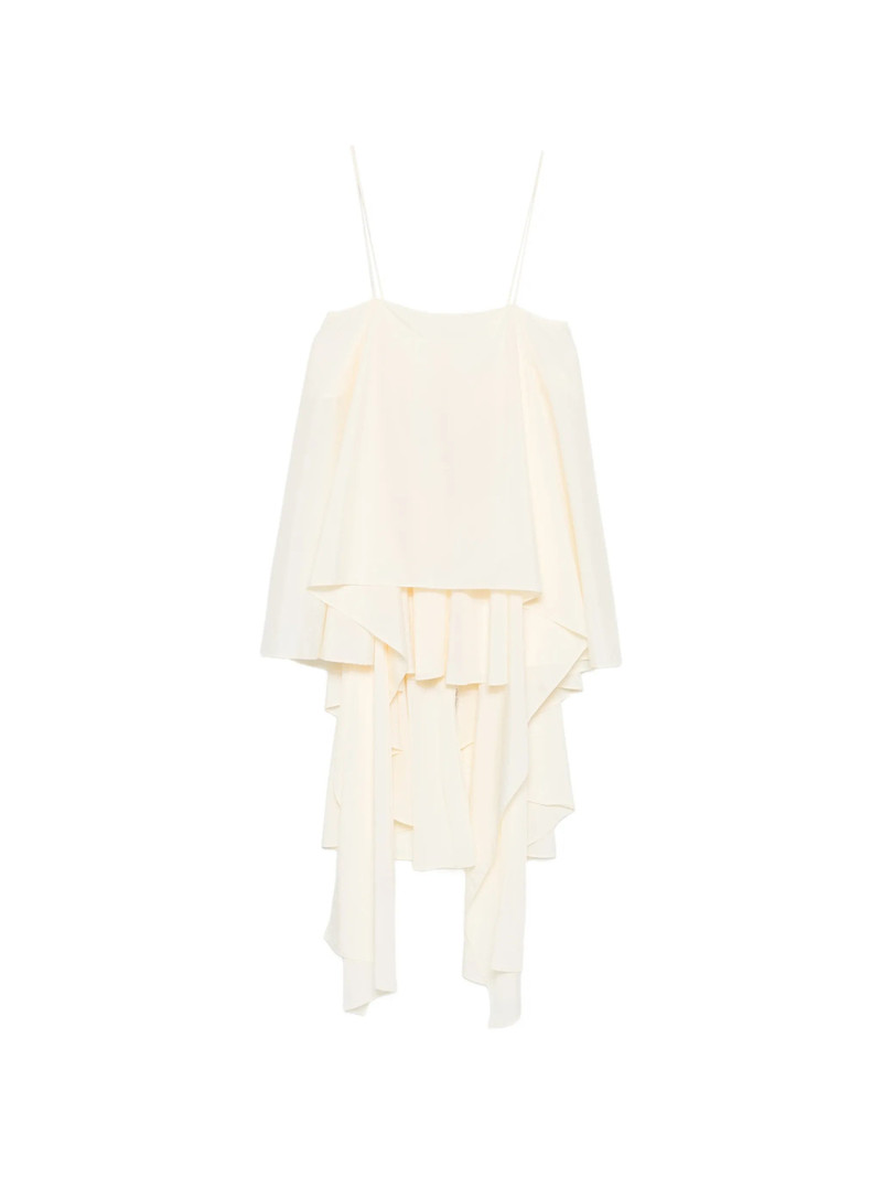 System Asymmetric-neck Ruffled Top 1