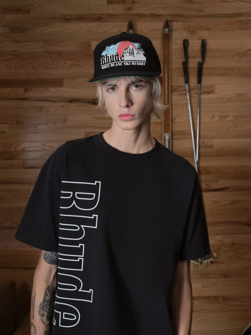 Rhude MONT-BLANC TRUCKER HAT outlook