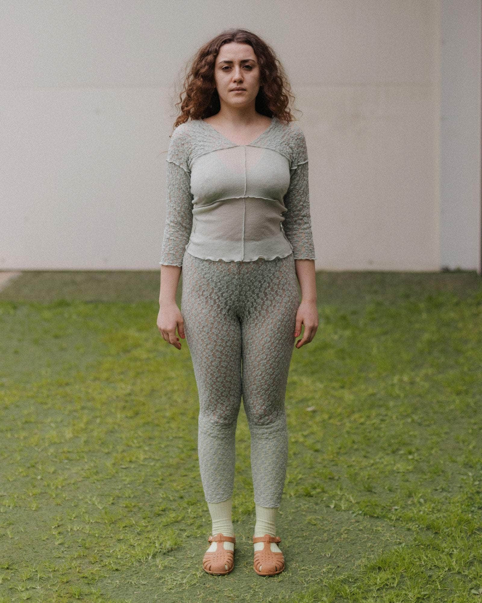 Nehru Long Sleeve Tee - Lace & Wool - 5