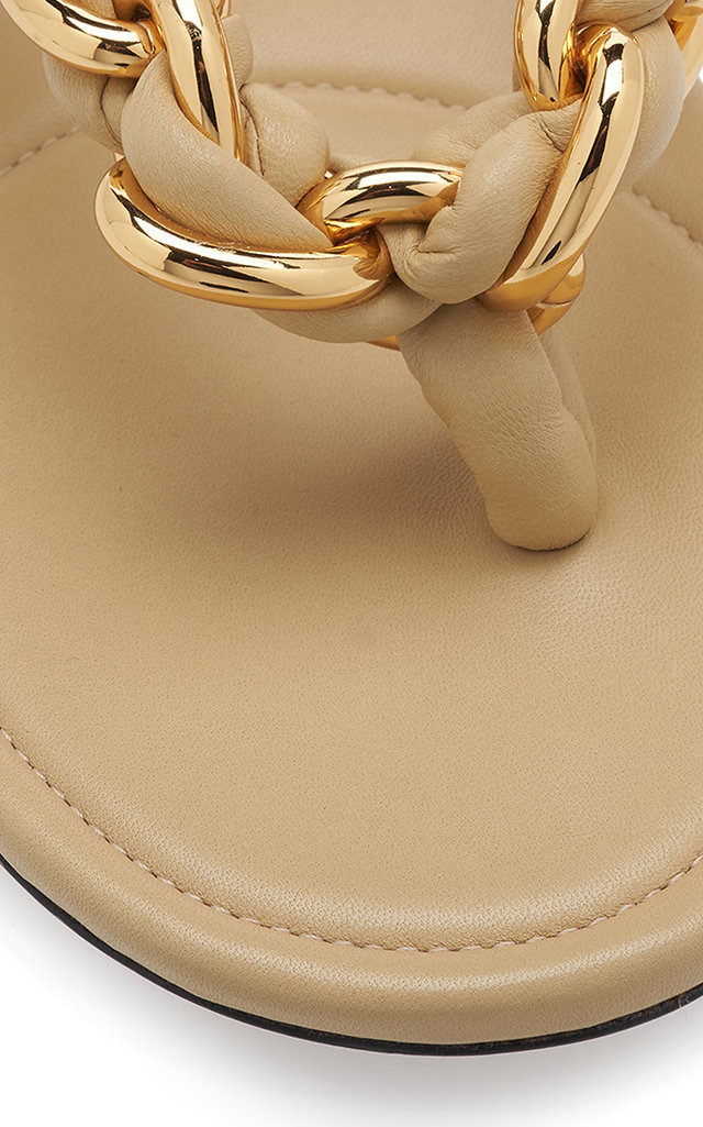 Dot Lagoon Chain Flat Sandals neutral - 7