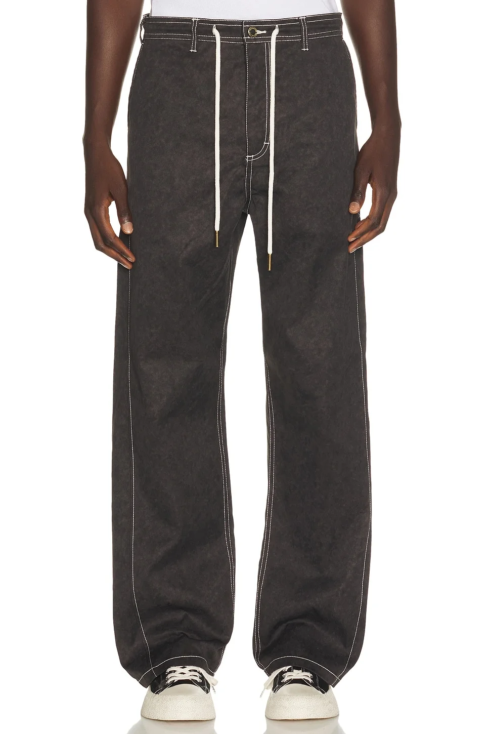 Twill Embroidered Pant - 1