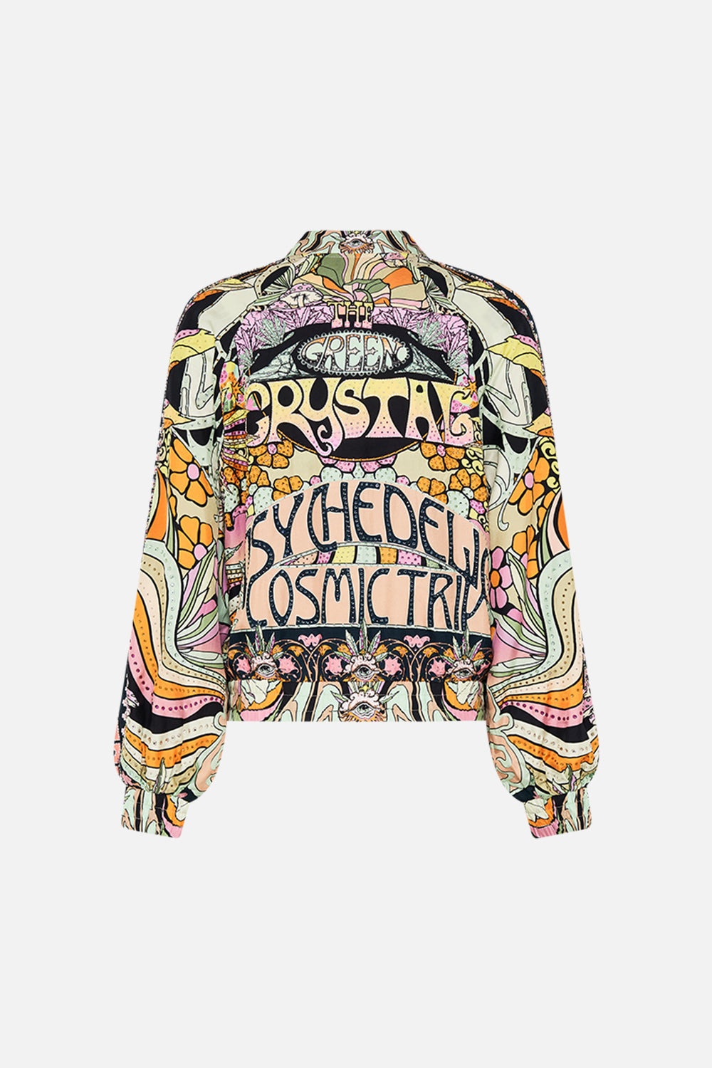 PANELLED SLEEVE BLOUSON BOMBER - 9
