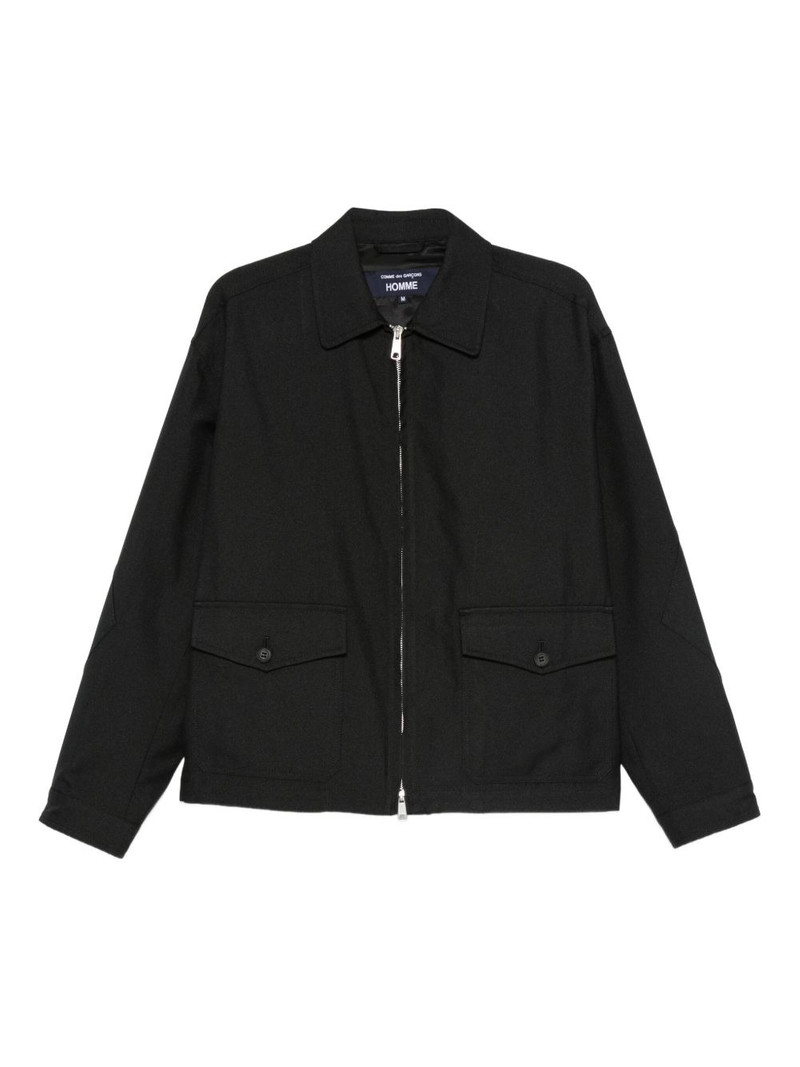zip-front flap-pocket jacket 1