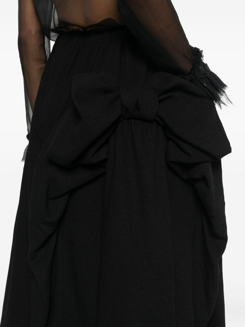 elasticated-waistband midi skirt 5
