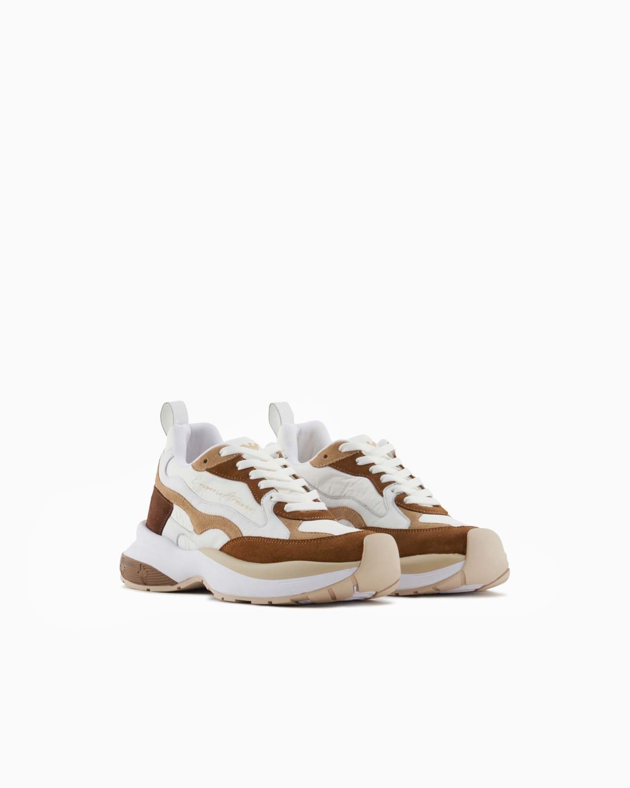 MESH SNEAKERS WITH LAMINATED DETAILS AND SIGNATURE LOGO - 2