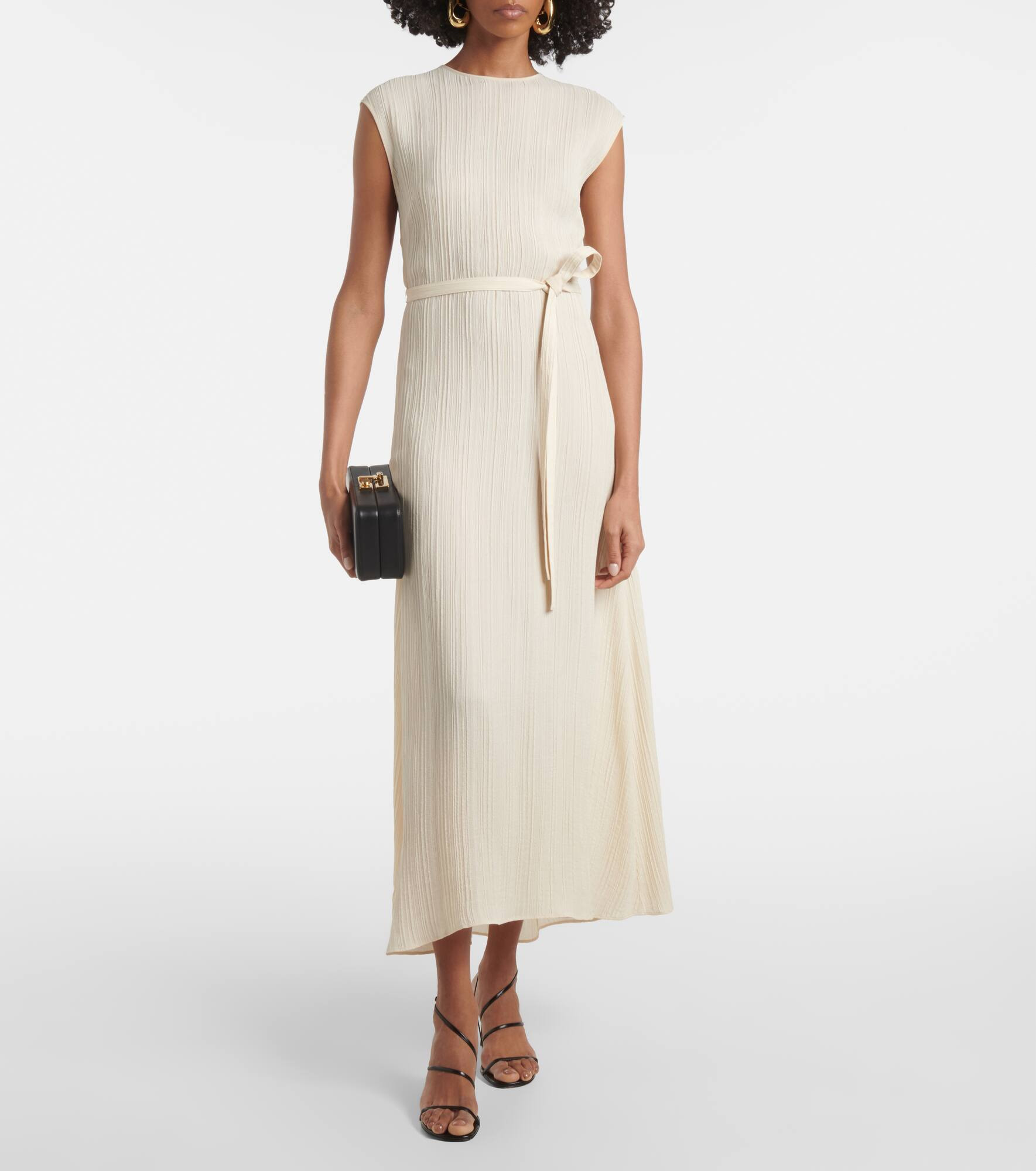 Garnier pleated jacquard midi dress - 2
