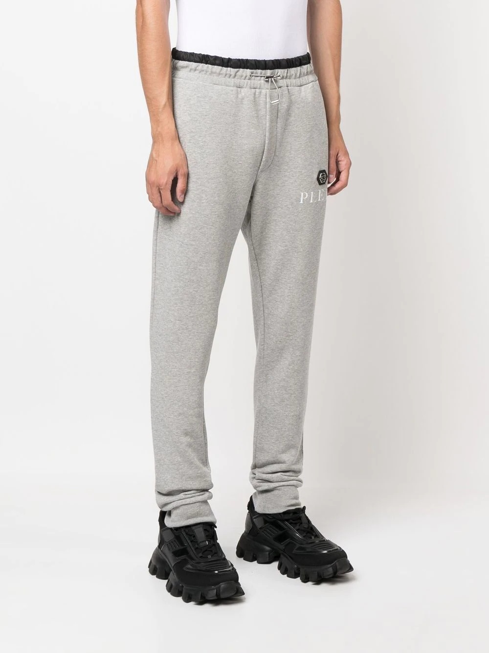 logo-print slim-cut trackpants - 3