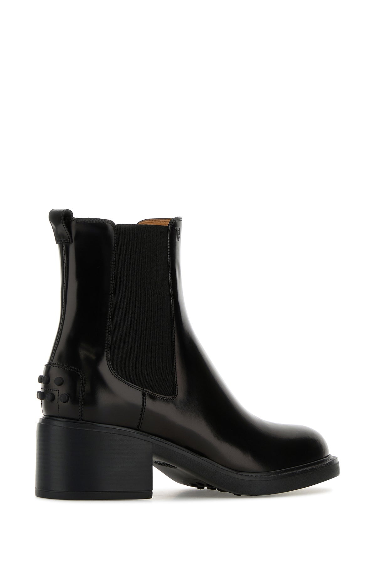 Black leather ankle boots - 3