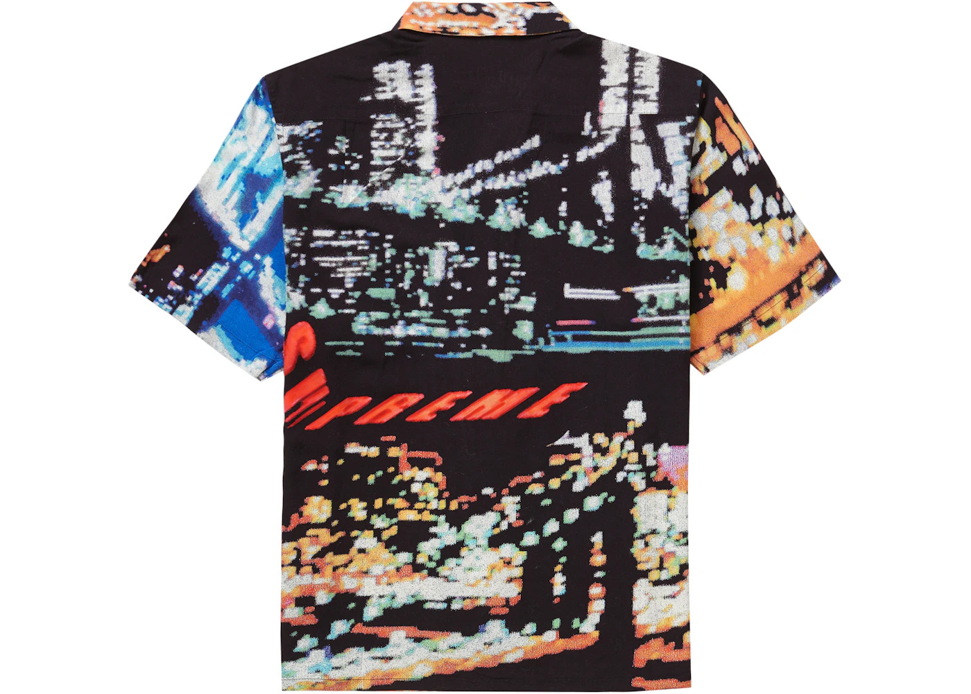 Supreme City Lights Rayon S/S Shirt Black - 2