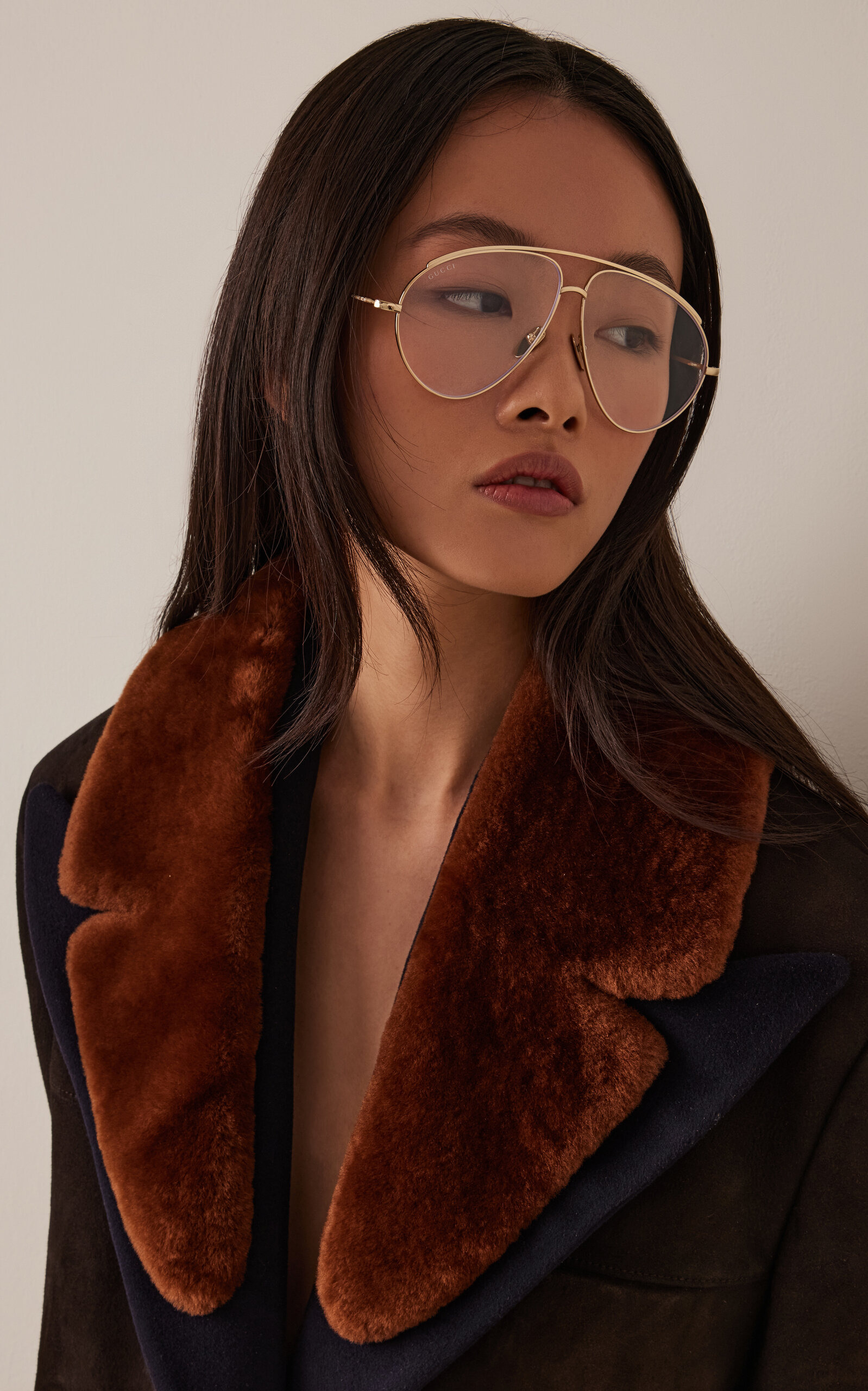 Aviator-Frame Metal Sunglasses gold - 2