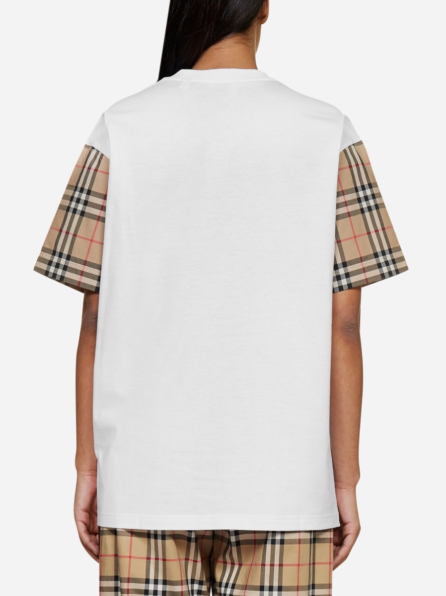Check-print cotton t-shirt - 6