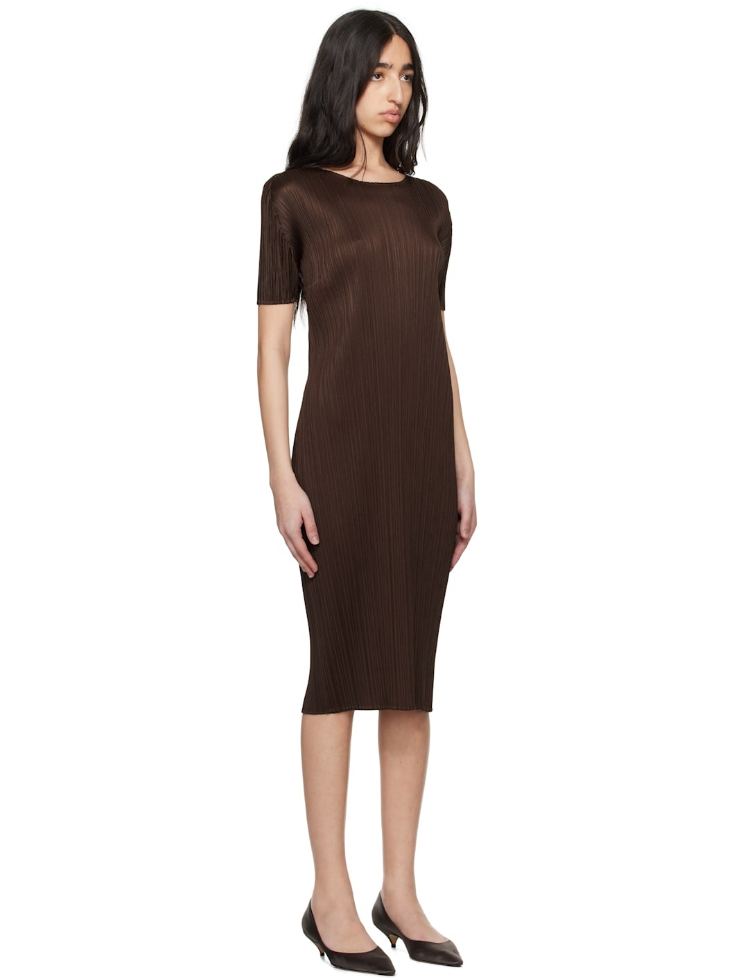 Brown Monthly Colors March Midi Dress - 2