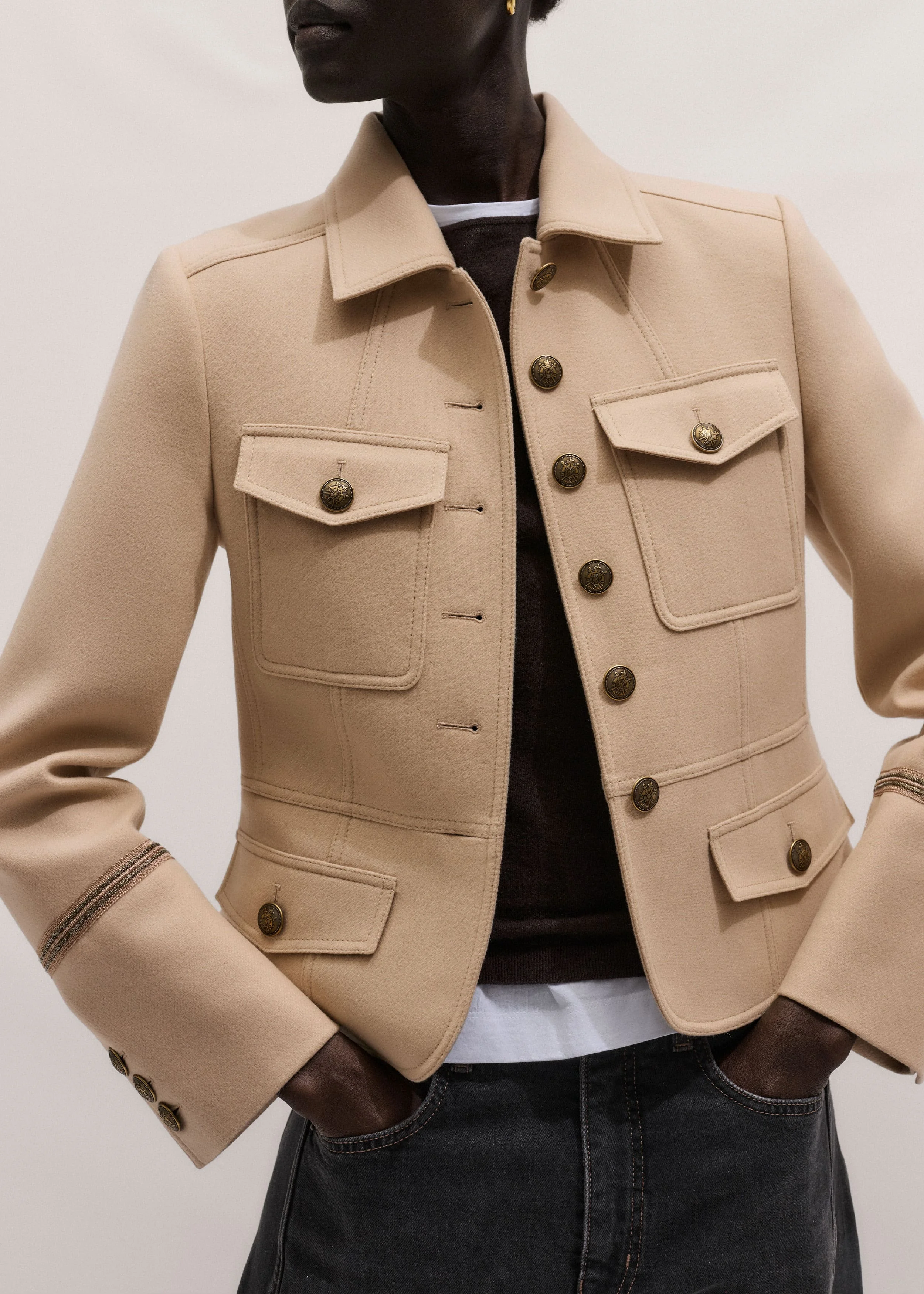 Short Military Jacket - 1