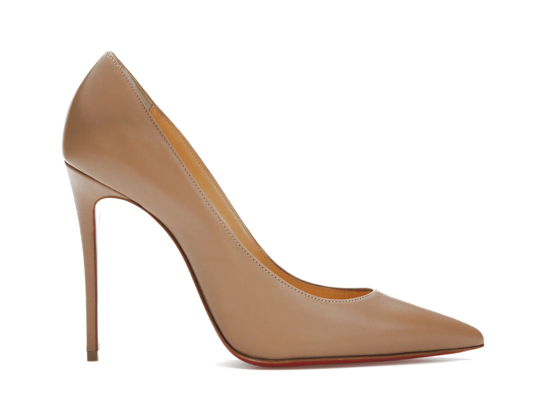 Christian Louboutin Kate 100mm Pump Nude Nappa Leather - 1
