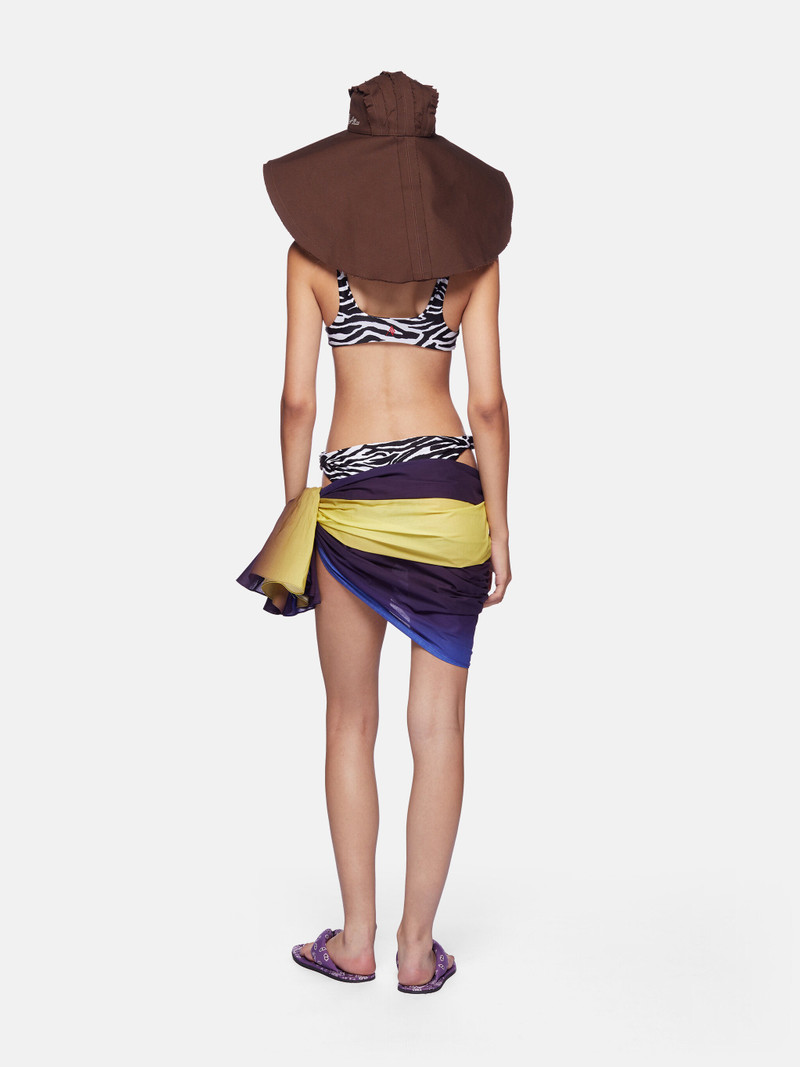 BLUE, PURPLE AND LIGHT YELLOW PAREO 4