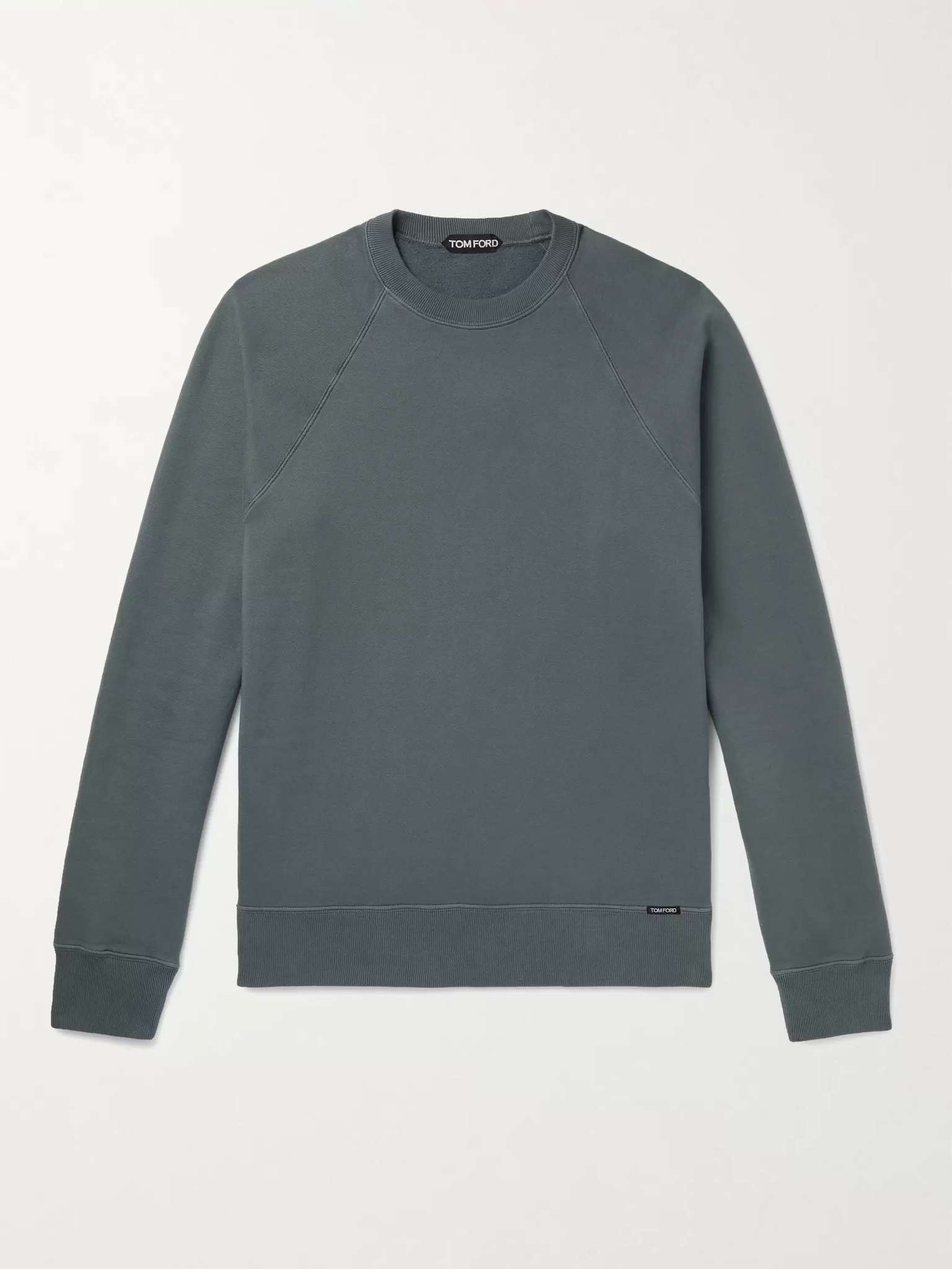 Garment-Dyed Cotton-Jersey Sweatshirt - 1