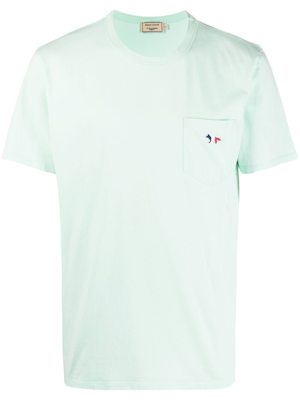 embroidered-logo pocket T-Shirt - 1