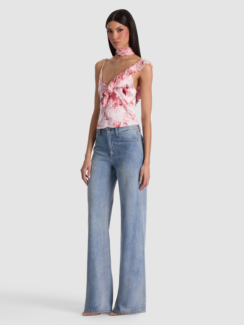ZELDA RUFFLE TANK WITH SCARF 6