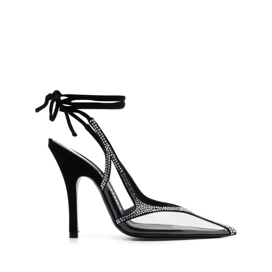 The Attico Ladies Silver Venus 100Mm Embellished Pumps - 2