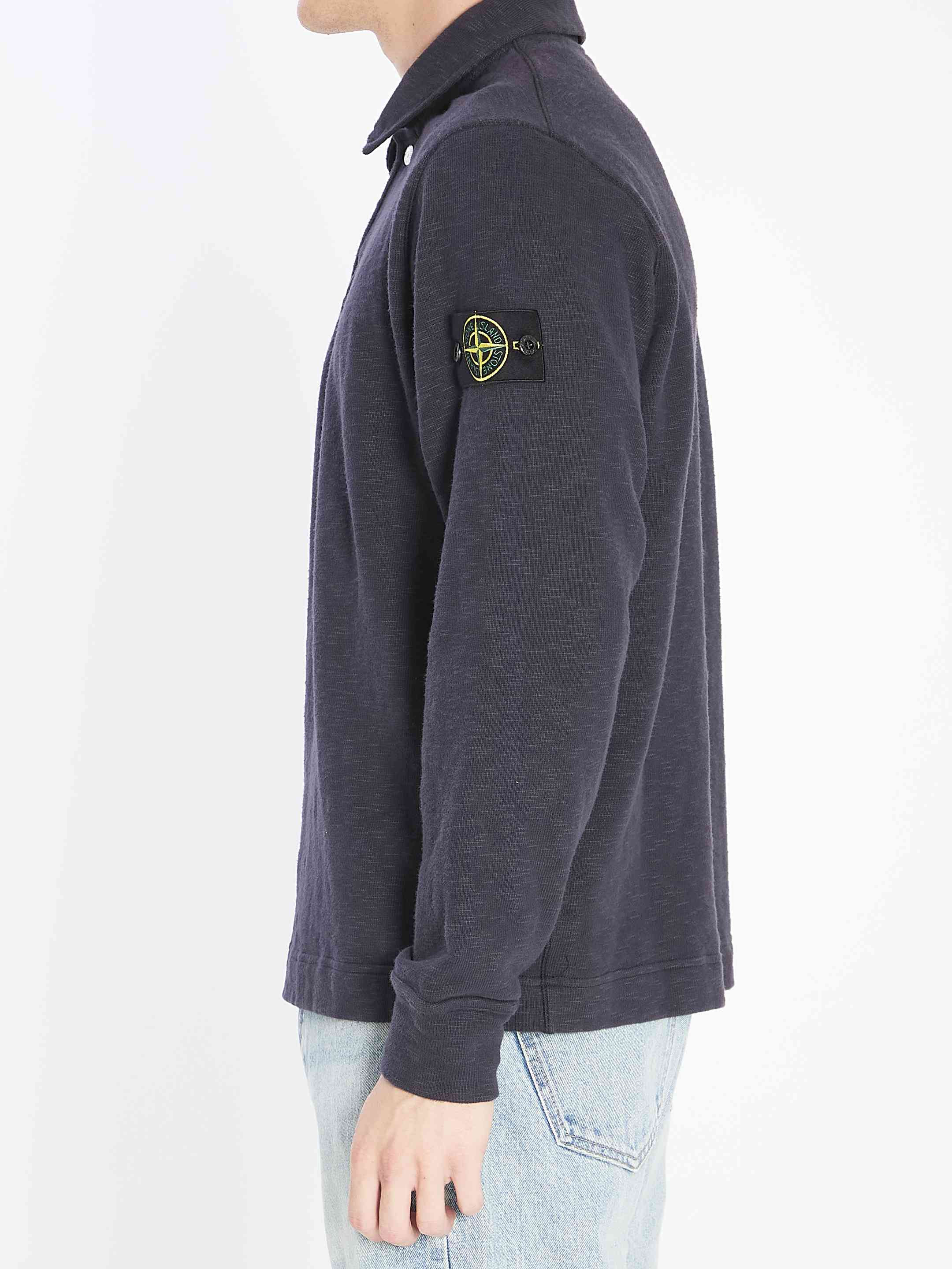 Stone Island Men Long-Sleeve Polo Shirt - 3