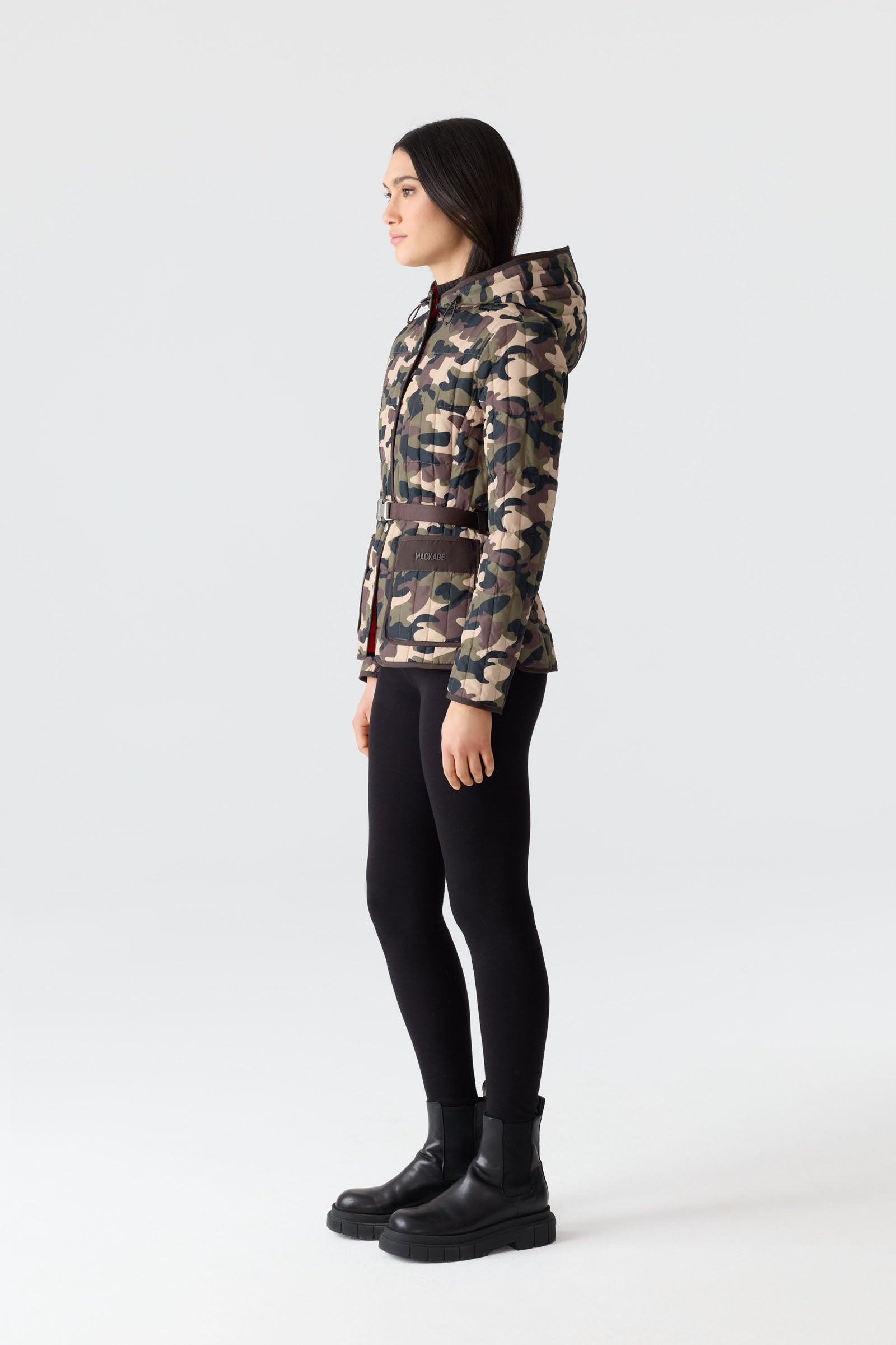 RAJA-CAMO Light Down Camo Jacket with Adjustable Belt - 4