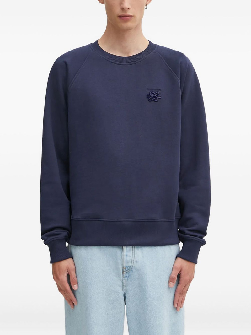 embroidered crewneck sweatshirt 1
