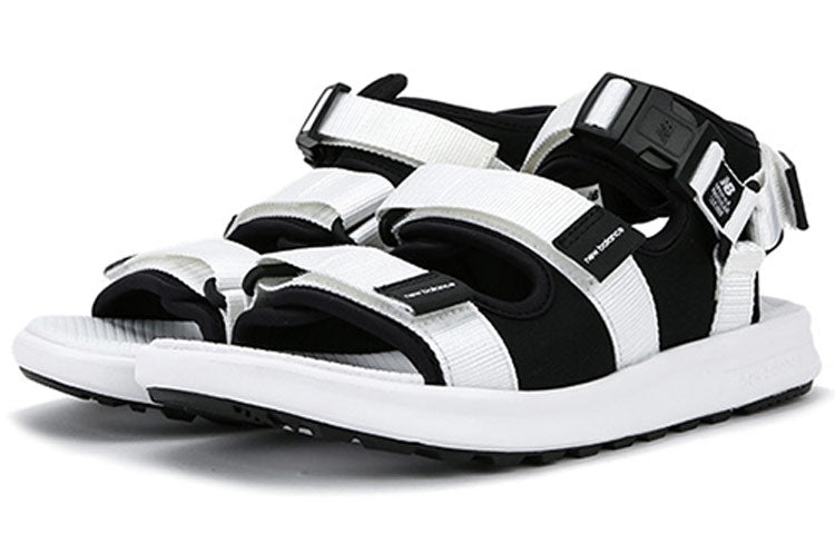 New Balance Open Toe Flat Heel Sports Unisex White Sandals SD750BW - 2
