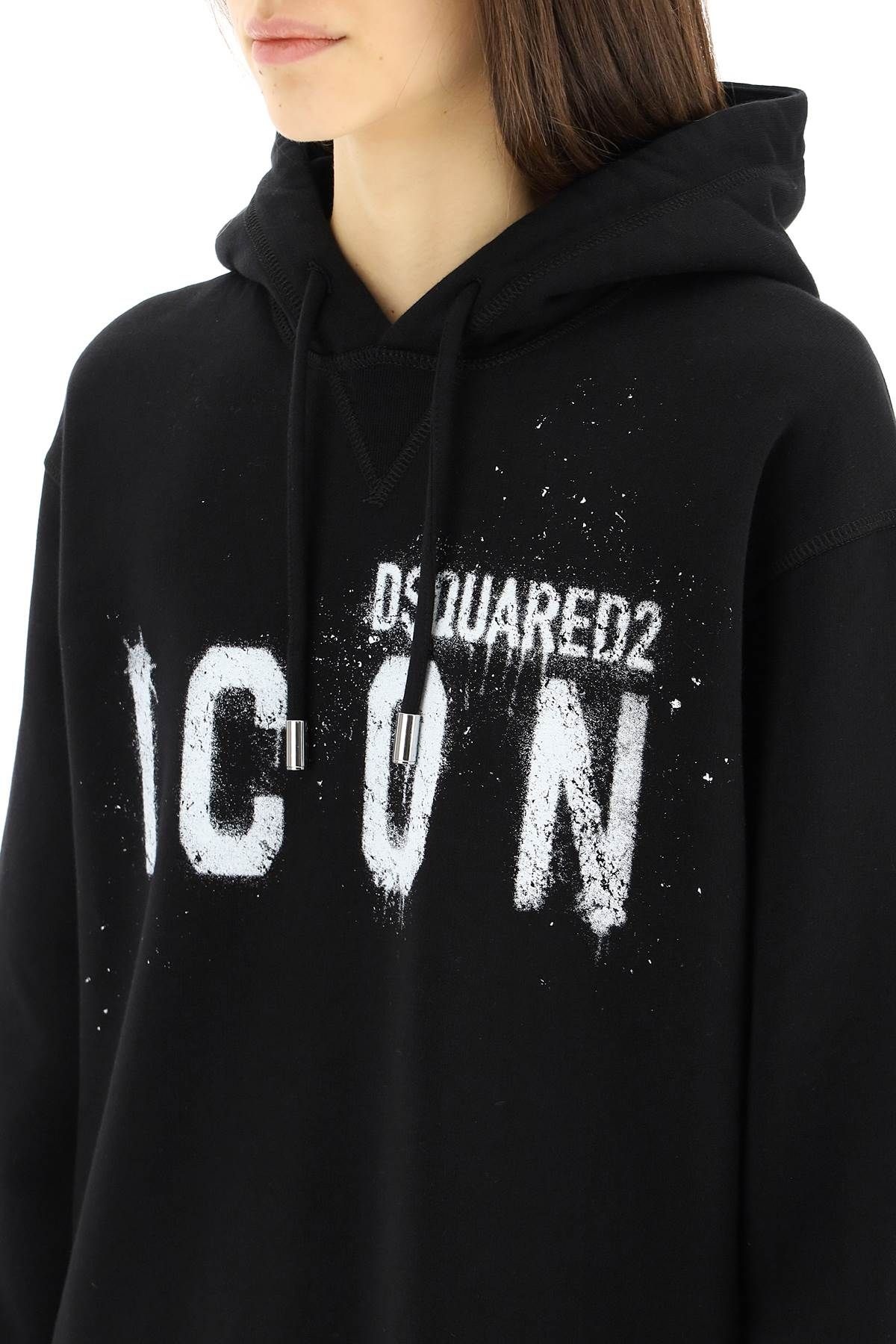 'ICON' PRINT HOODIE - 5