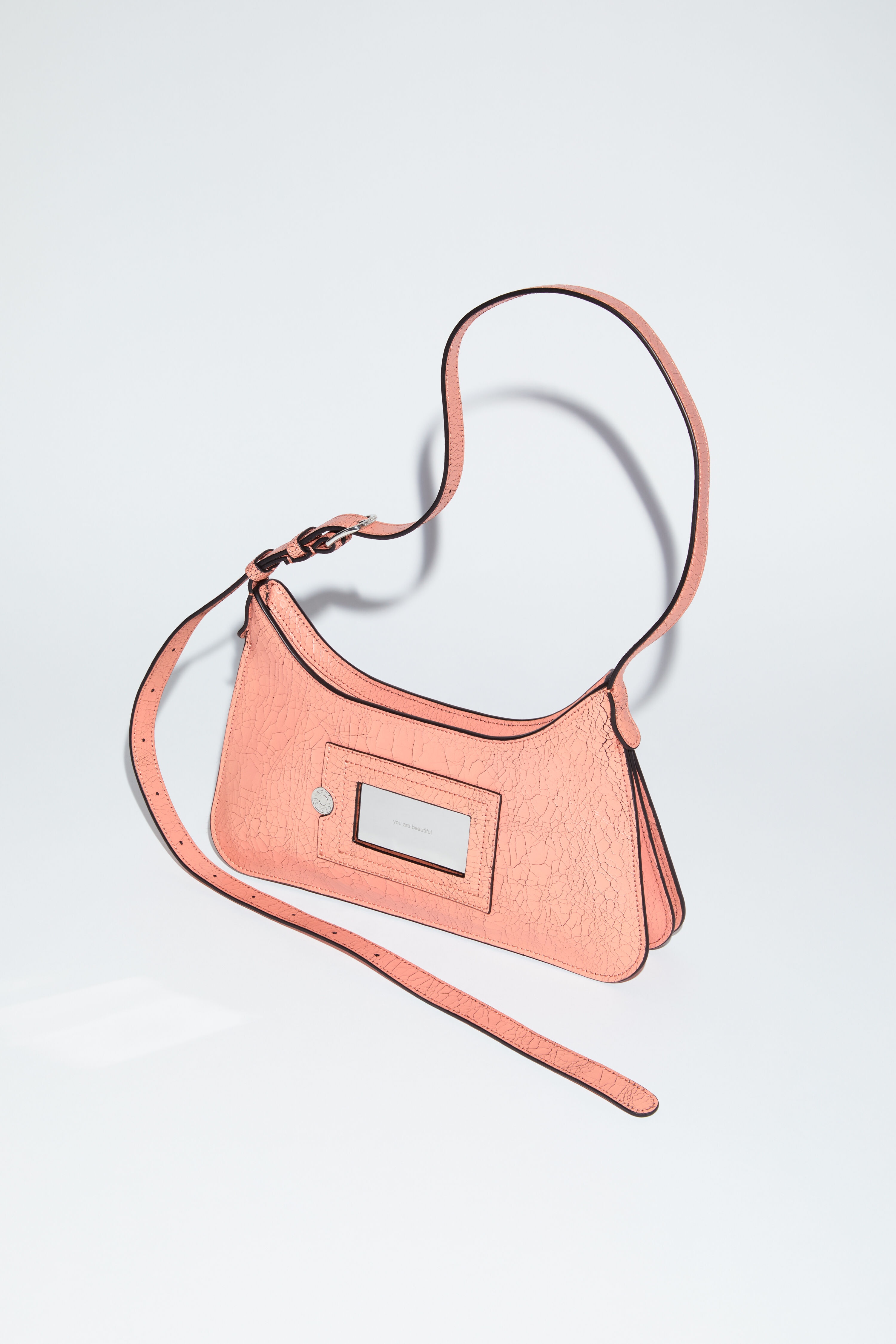 Platt mini shoulder bag - Salmon pink - 3