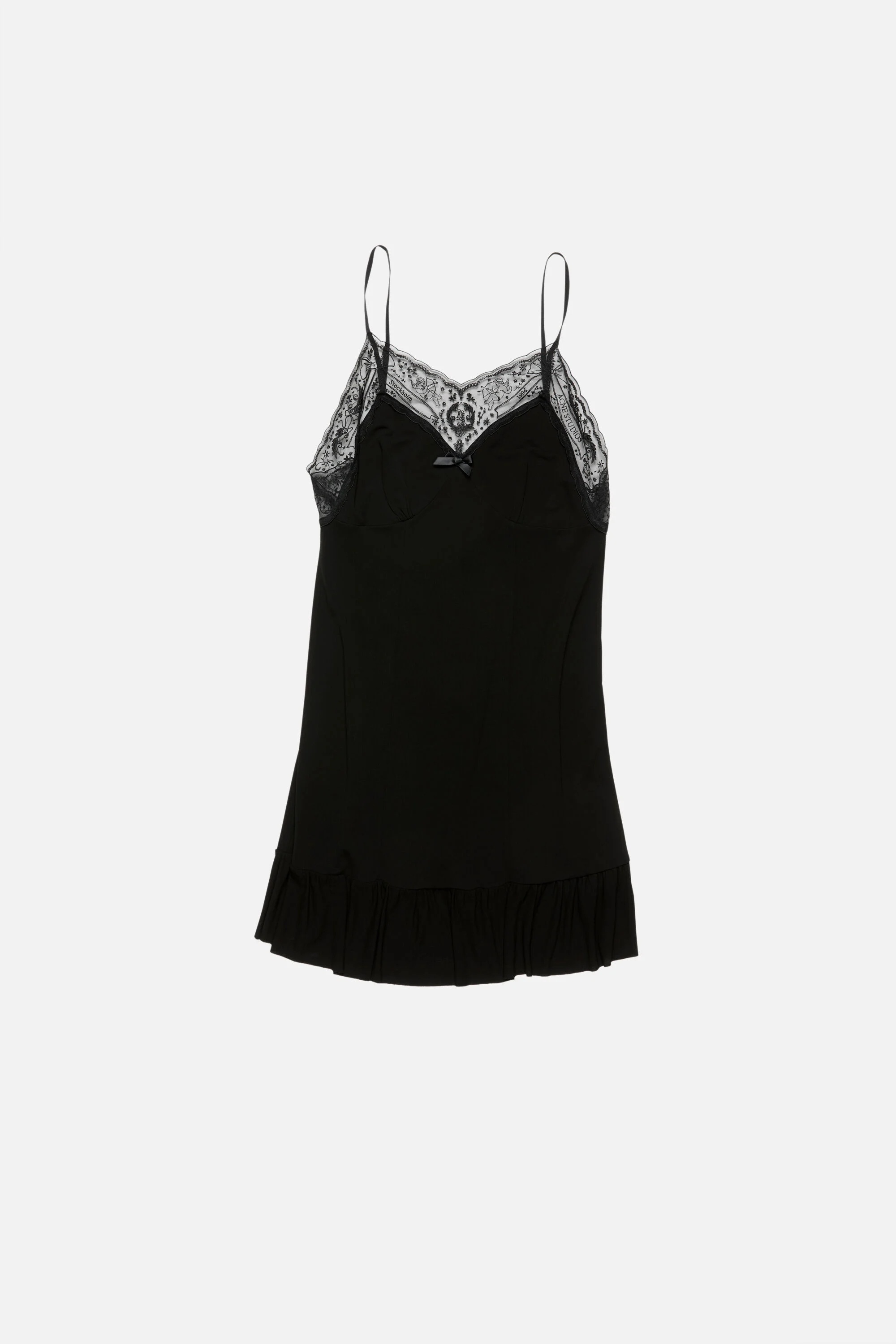 Strap dress - Black - 5