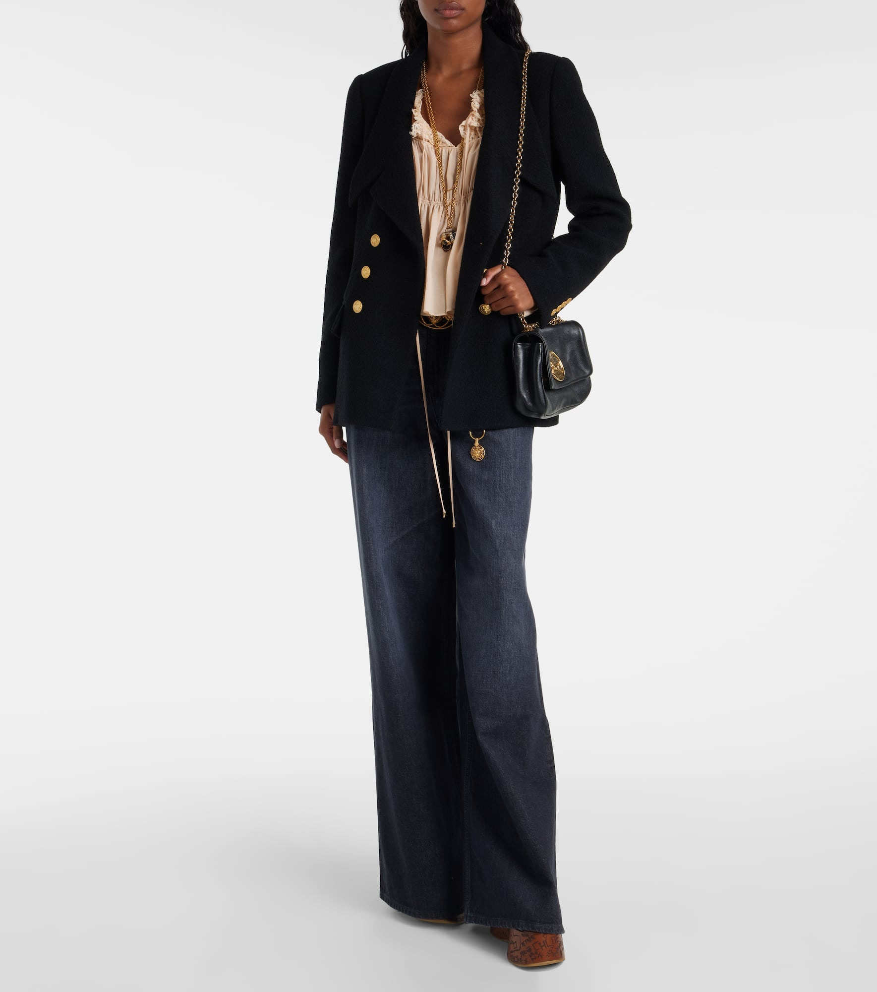 High-rise wide-leg jeans - 2