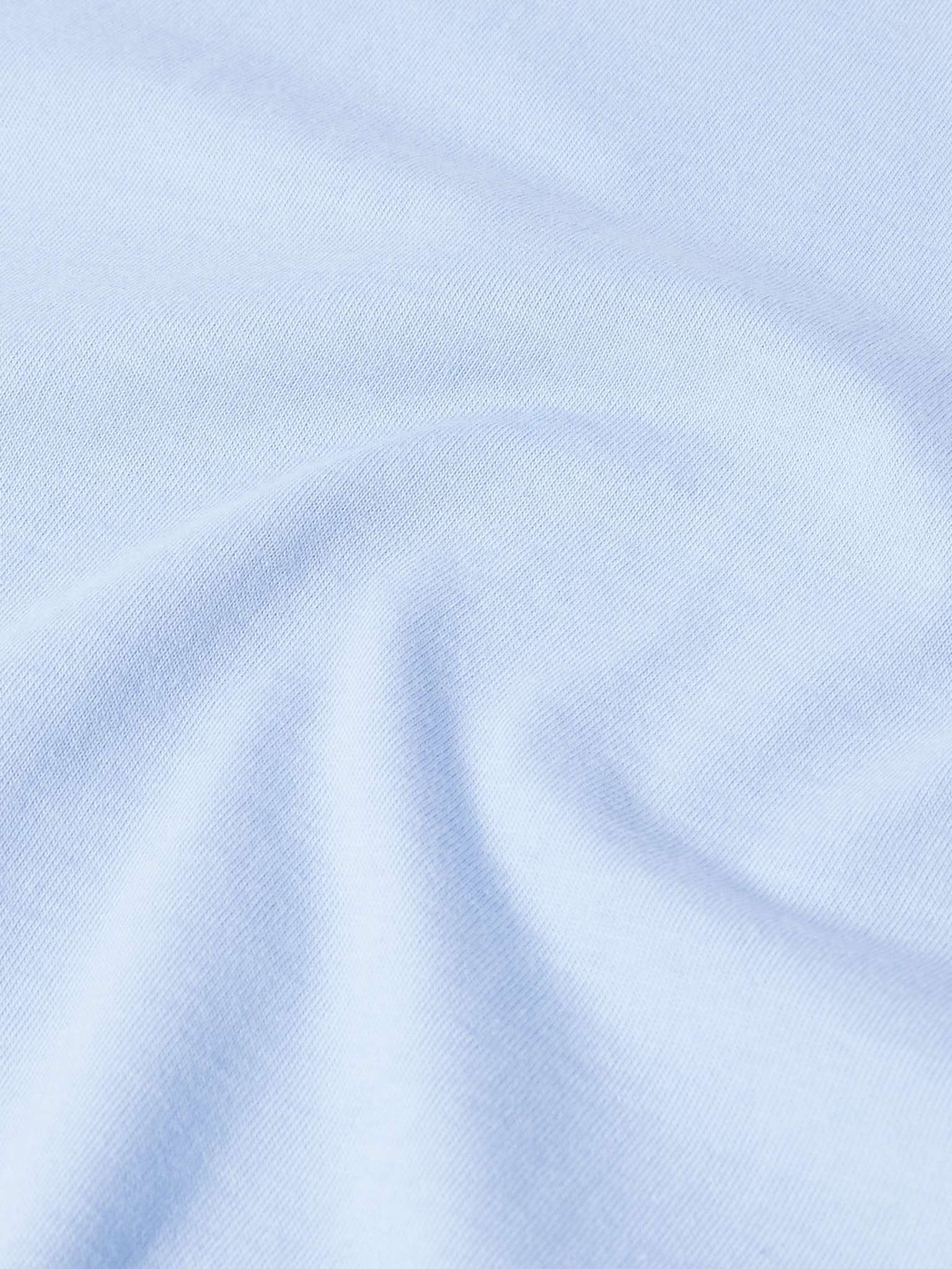 Logo-Embroidered Stretch Poplin-Panelled Organic Cotton-Jersey T-Shirt - 4