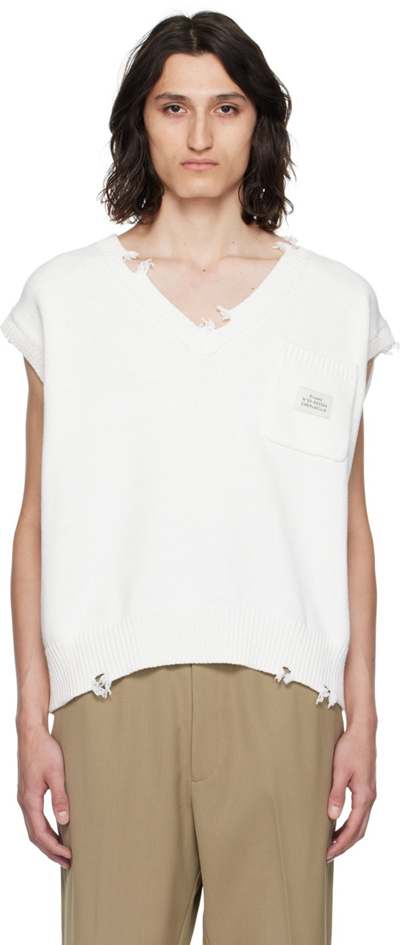 White Instant Destroy Sweater 1