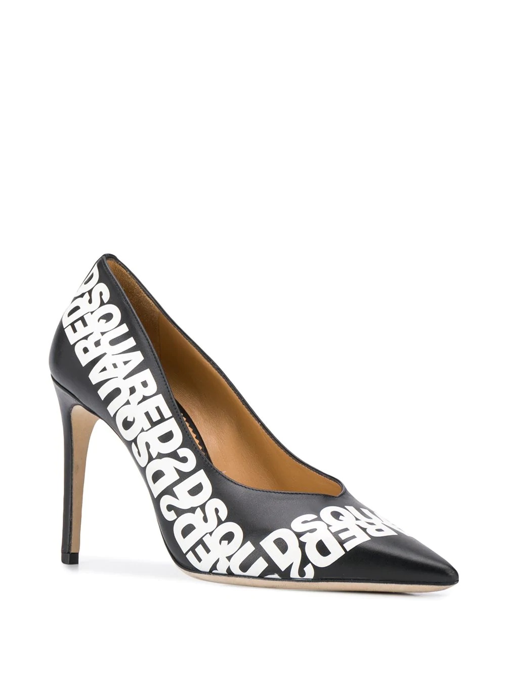 logo print pumps - 2