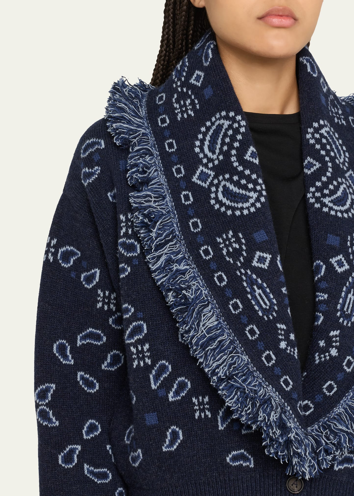 Bandana Jacquard Cardi-Bomber - 5