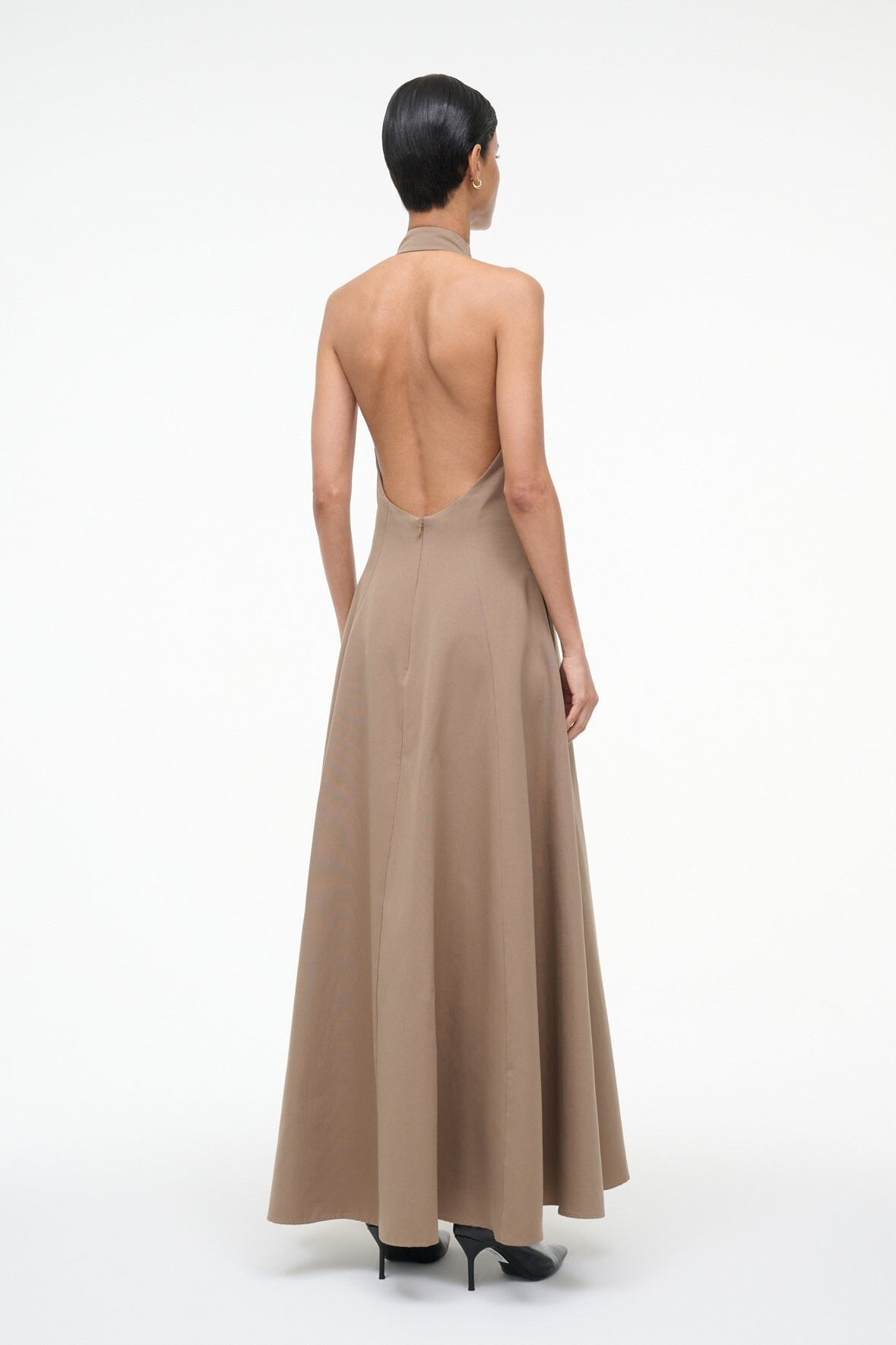 STAUD STELLA DRESS TAUPE - 5