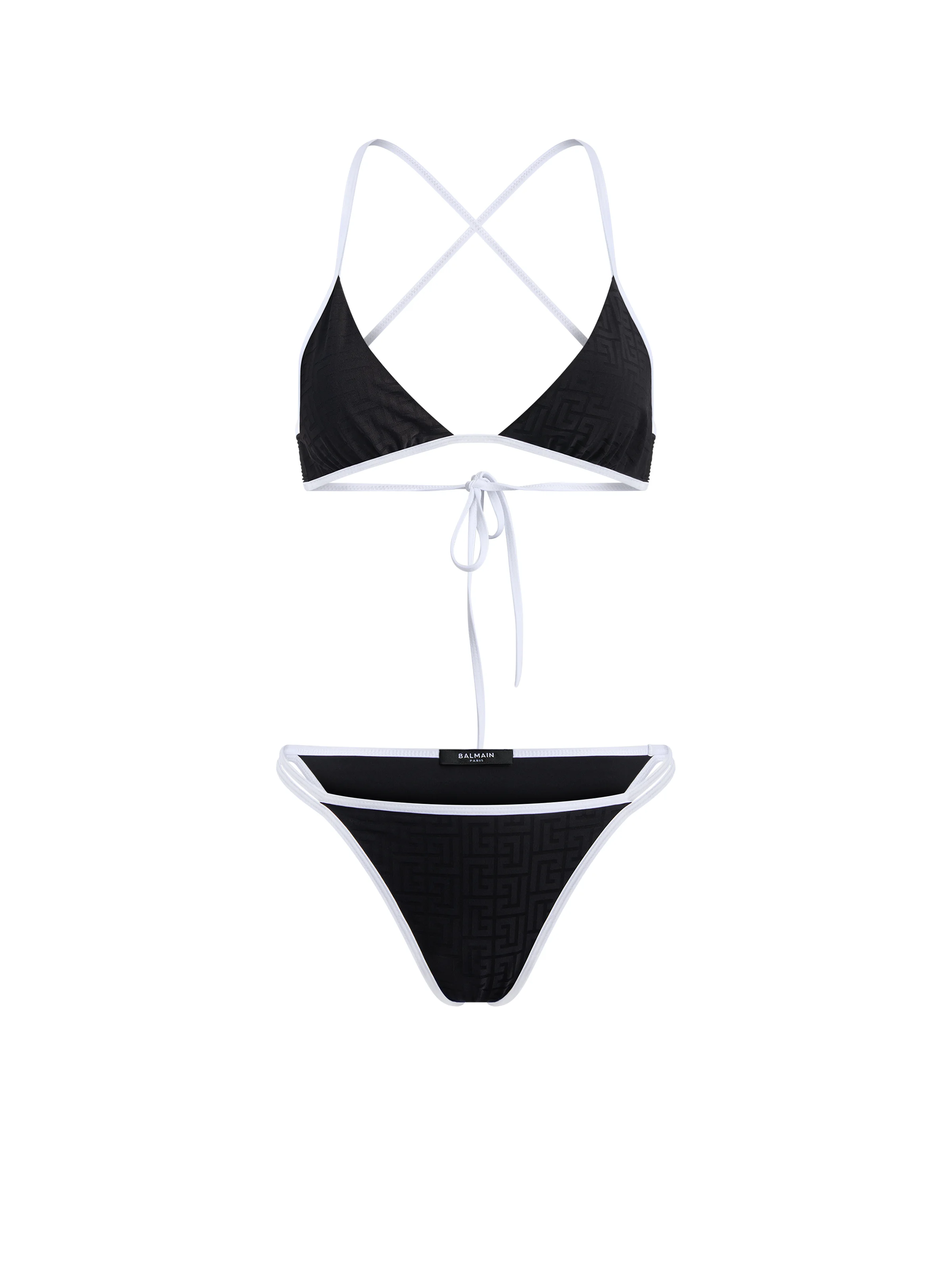 Monogram lycra swimsuit - 1
