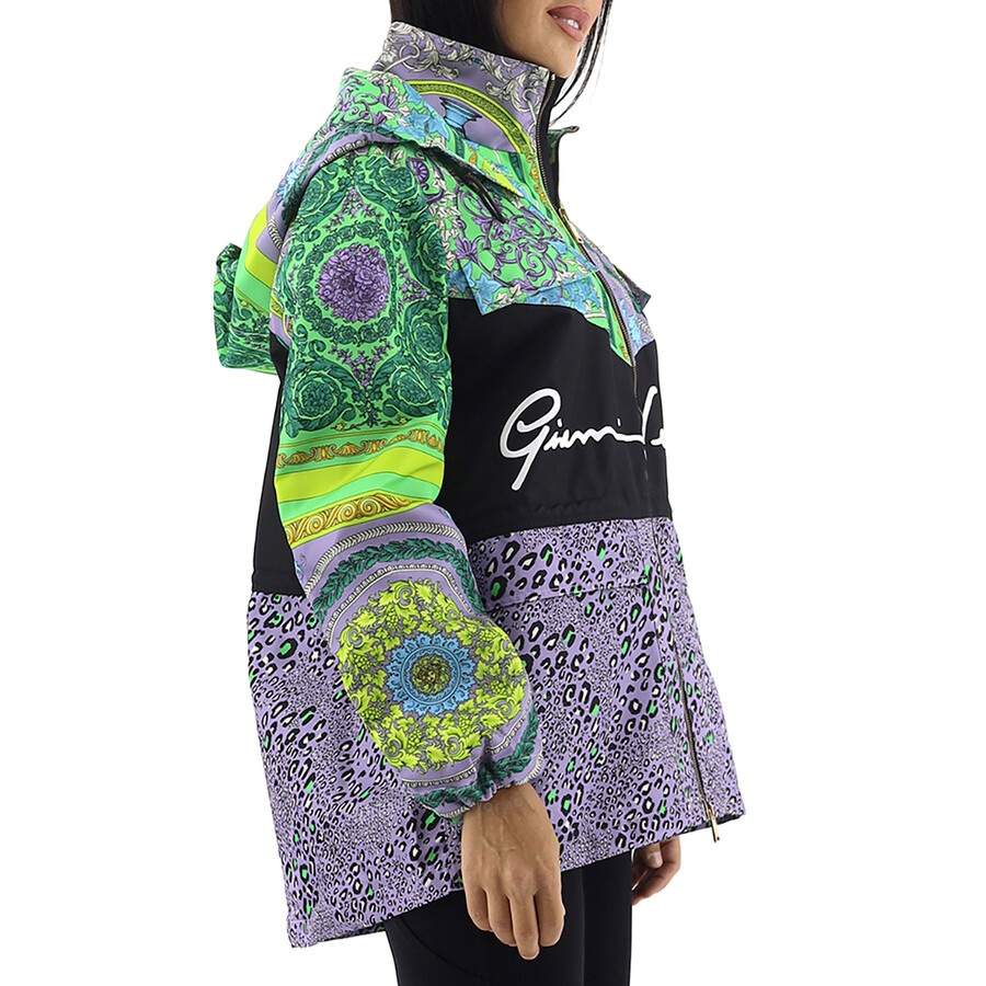 Versace Barocco Patchwork Print Hooded Jacket - 4