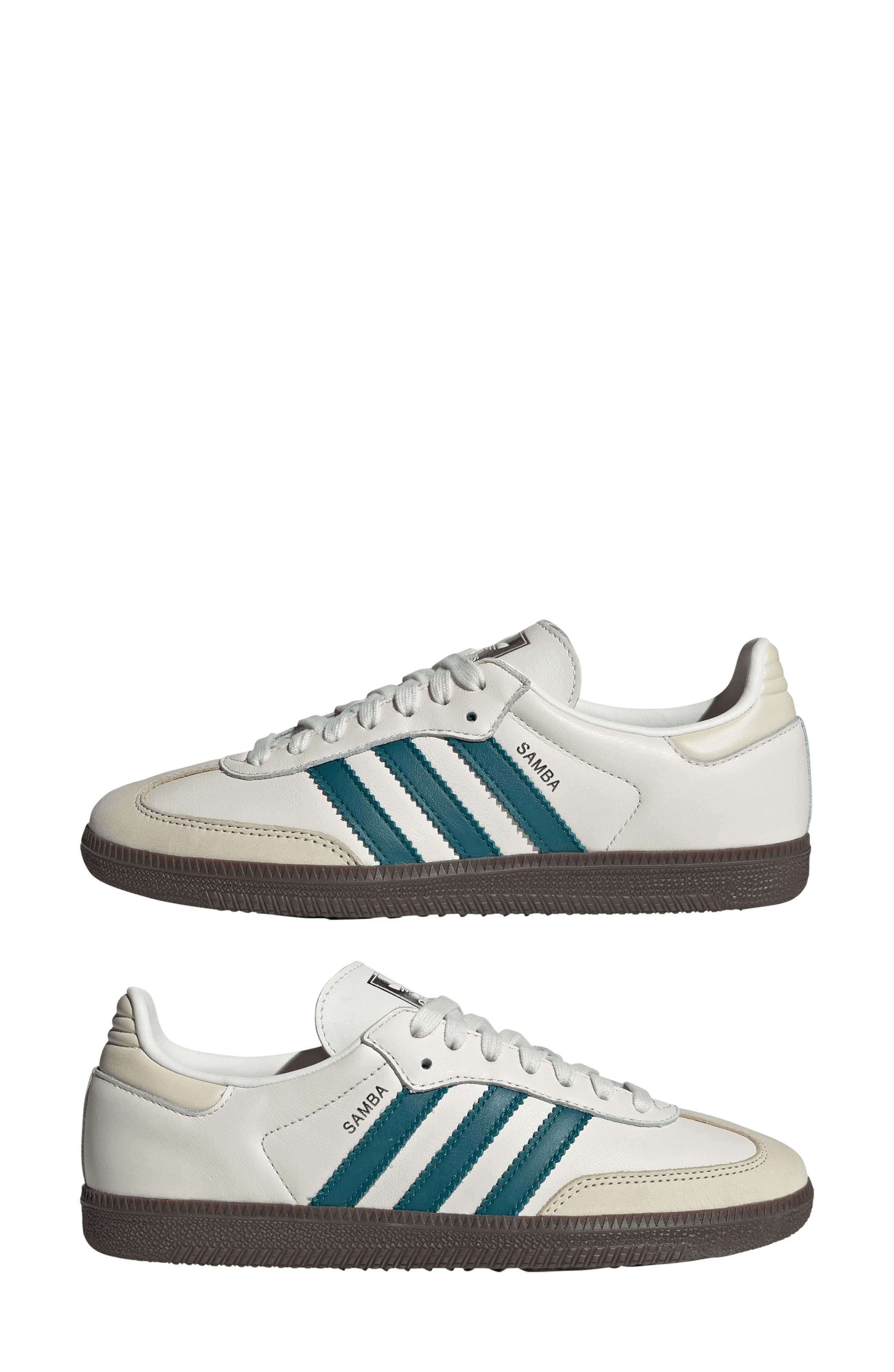 adidas Samba OG Sneaker in Cloud/teal/wonder at Nordstrom - 7